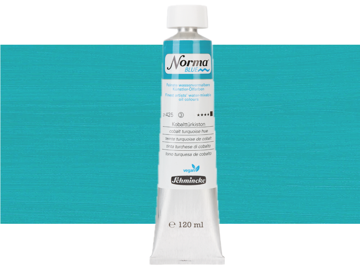 SCHMINCKE NORMA BLUE 120ML S3 425 COBALT TURQUIOSE HUE 1