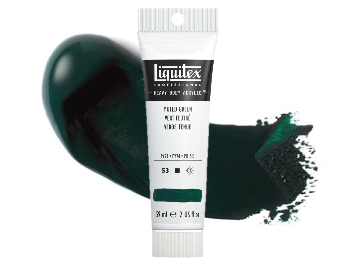 LIQUITEX HEAVY BODY 59 ML 501 GEDÄMPFTES GRÜN (MUTED COLLECTION) 1