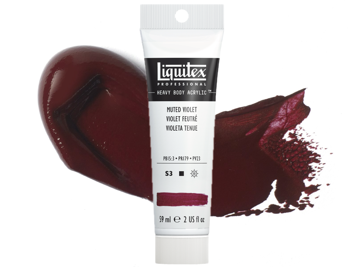 LIQUITEX HEAVY BODY 59 ML 502 GEDÄMPFTES VIOLETT (MUTED COLLECTION) 1