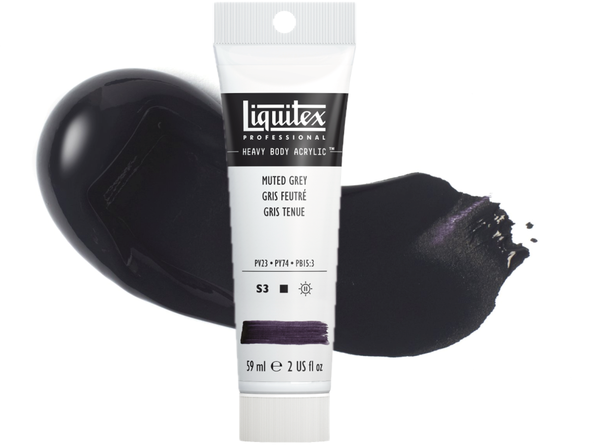 LIQUITEX HEAVY BODY 59 ML 505 GEDÄMPFTES GRAU (MUTED COLLECTION) 1