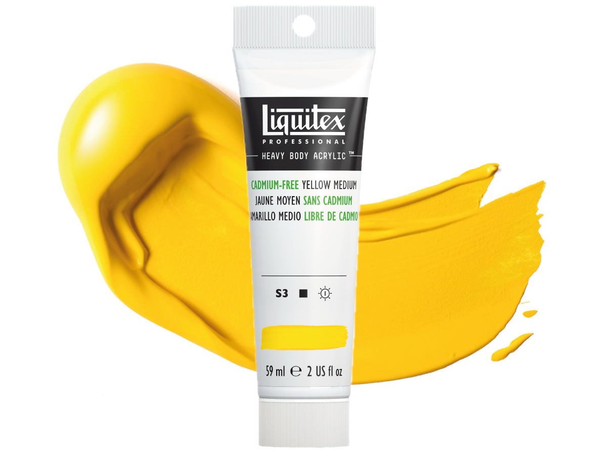 LIQUITEX HEAVY BODY 59ML 890 KADMIUM FREI GELB MITTEL 1