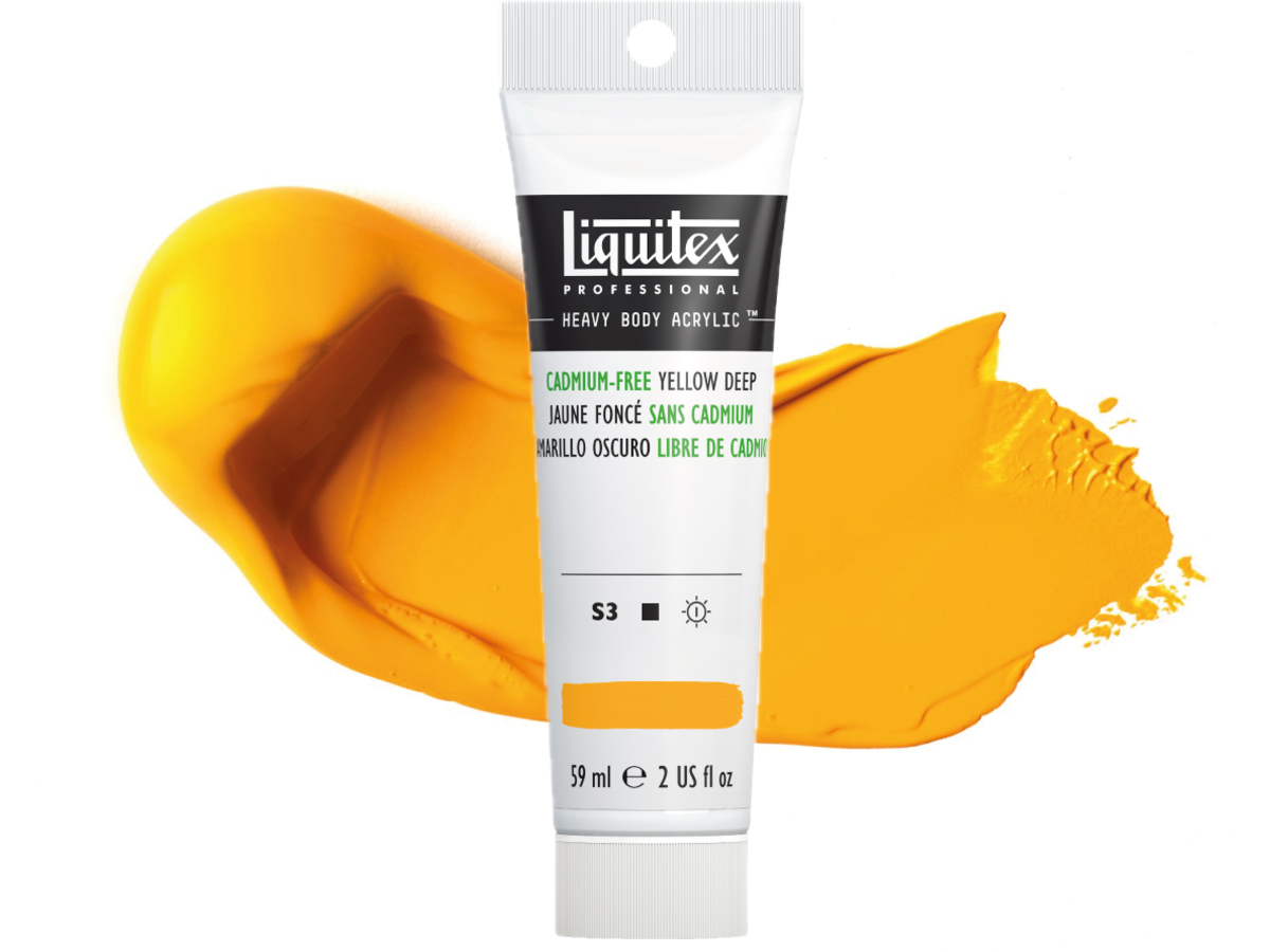 LIQUITEX HEAVY BODY 59ML 891 KADMIUM FREI GELB DUNKEL 1