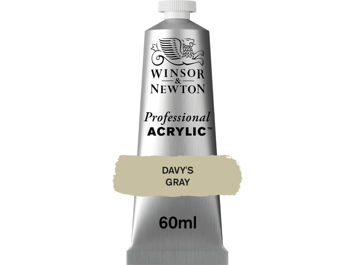 WINSOR & NEWTON PROFESSIONAL ACRYLIC 60ML 217 DAVYS GREY 1