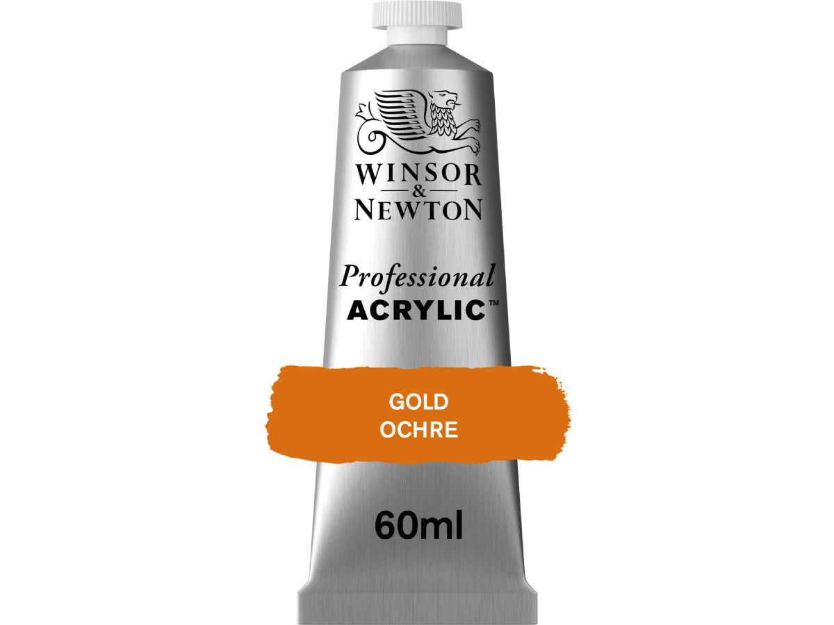 WINSOR & NEWTON PROFESSIONAL ACRYLIC 60ML 285 GOLD OCHRE 1