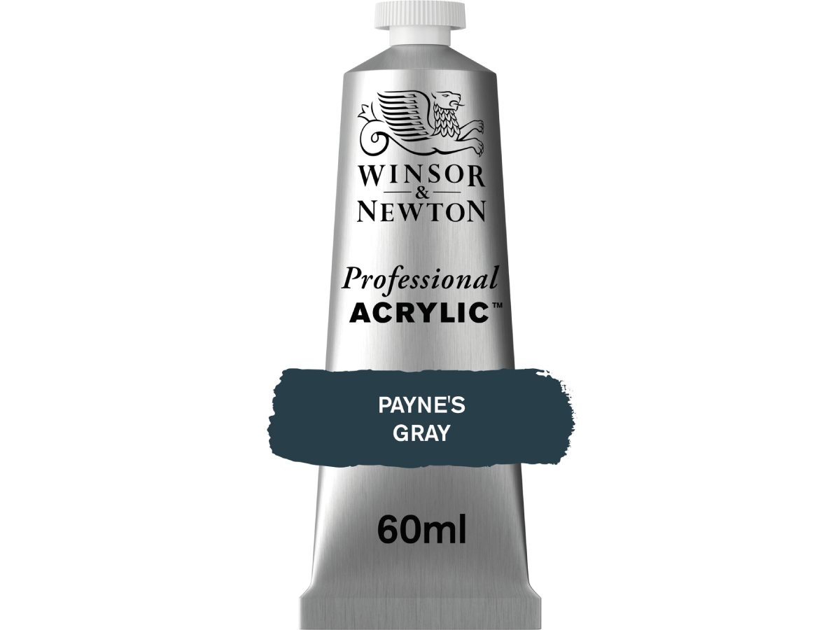 WINSOR & NEWTON PROFESSIONAL ACRYLIC 60ML 465 PAYNES GREY 1