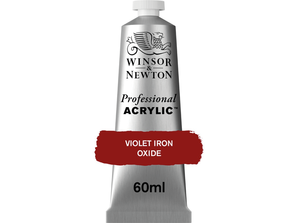 WINSOR & NEWTON PROFESSIONAL ACRYLIC 60ML 691 VIOLET IRON OXIDE 1