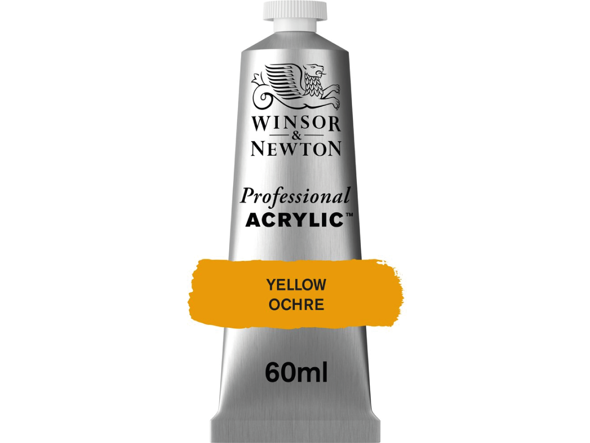 WINSOR & NEWTON PROFESSIONAL ACRYLIC 60ML 744 YELLOW OCHRE 1