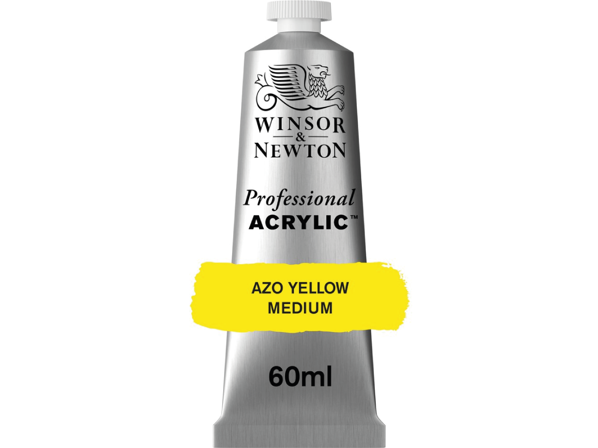 WINSOR & NEWTON PROFESSIONAL ACRYLIC 60ML 019 YELLOW MEDIUM 1