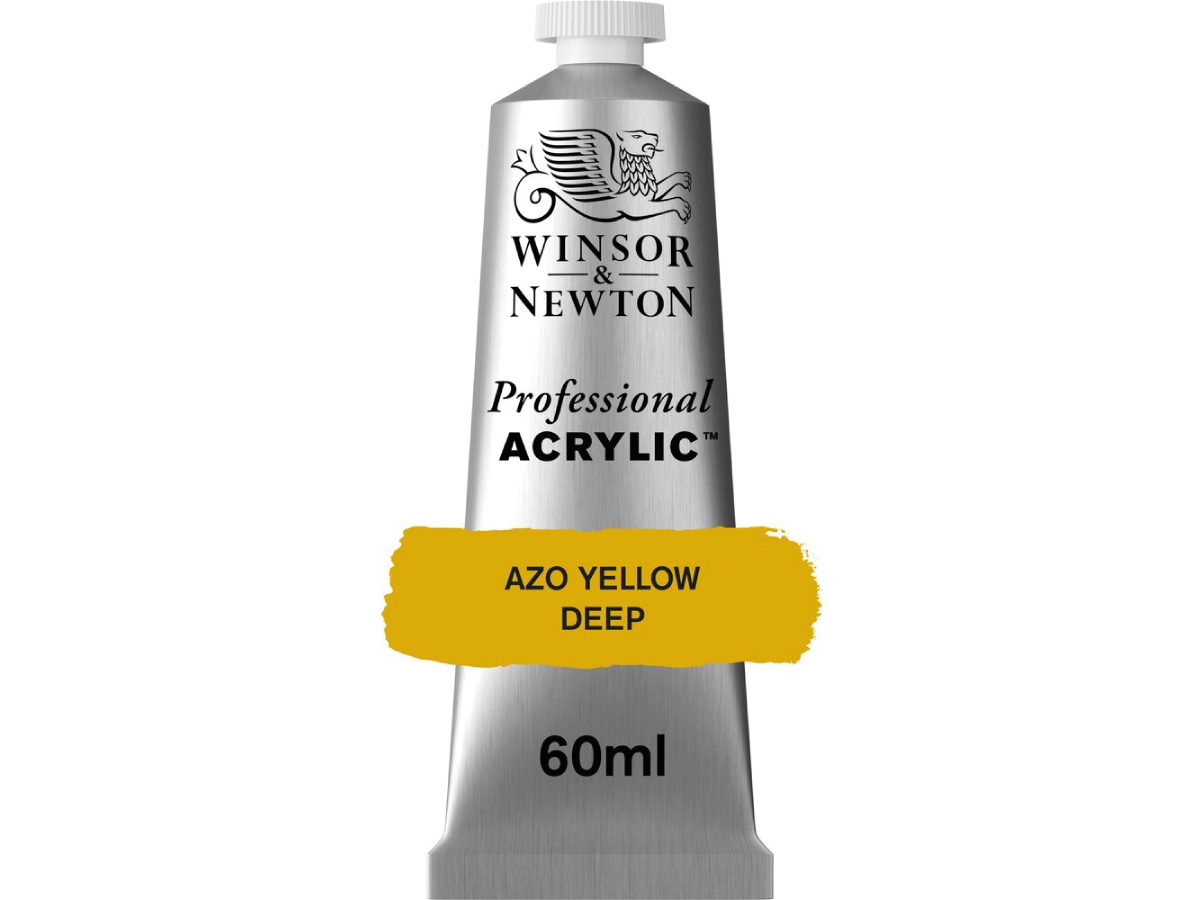 WINSOR & NEWTON PROFESSIONAL ACRYLIC 60ML 039 AZO YELLOW DEEP 1