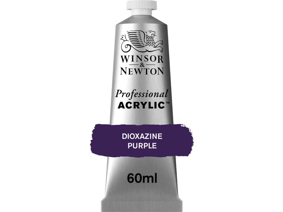 WINSOR & NEWTON PROFESSIONAL ACRYLIC 60ML 229 DIOXAZINE PURPLE 1