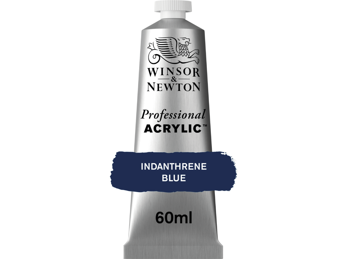 WINSOR & NEWTON PROFESSIONAL ACRYLIC 60ML 321 INDANTHRENE BLUE 1