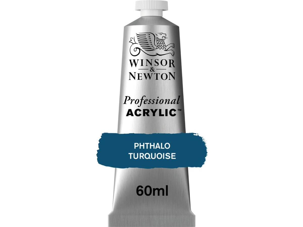 WINSOR & NEWTON PROFESSIONAL ACRYLIC 60ML 526 PHTHALO TURQUOISE 1
