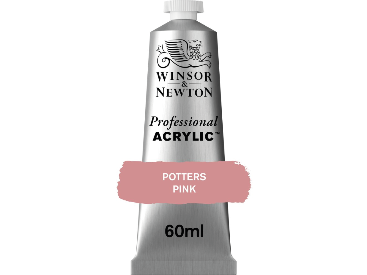 WINSOR & NEWTON PROFESSIONAL ACRYLIC 60ML 537 POTTERS PINK 1