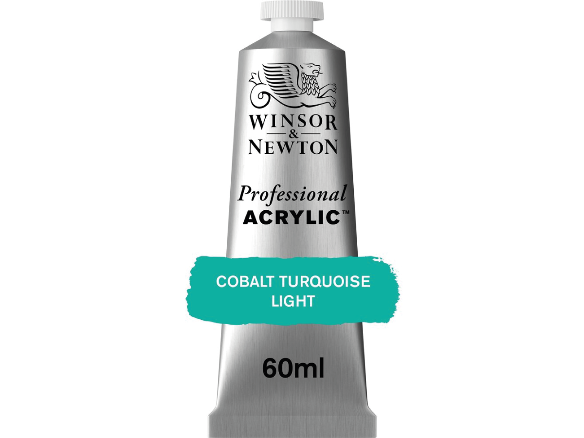 WINSOR & NEWTON PROFESSIONAL ACRYLIC 60ML 191 COBALT TURQUOISE LIGHT 1