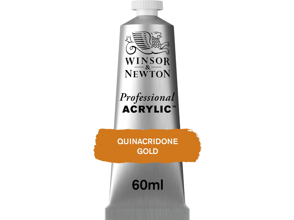 WINSOR & NEWTON PROFESSIONAL ACRYLIC 60ML 547 QUINACRIDONE GOLD 1