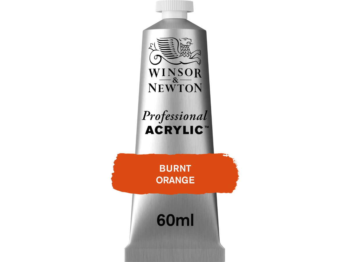 WINSOR & NEWTON PROFESSIONAL ACRYLIC 60ML 549 QUINAC BURNT ORANGE 1