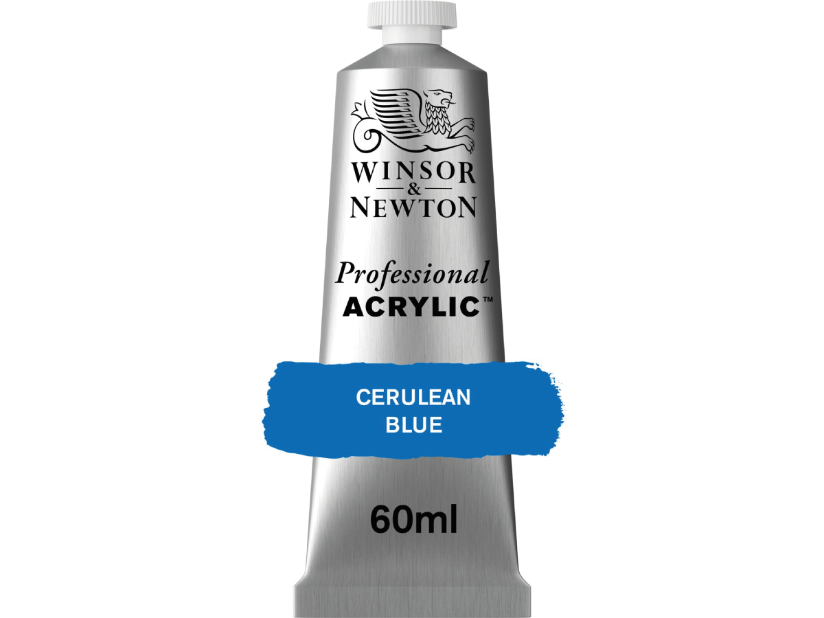 WINSOR & NEWTON PROFESSIONAL ACRYLIC 60ML 137 CERULEAN BLUE 1