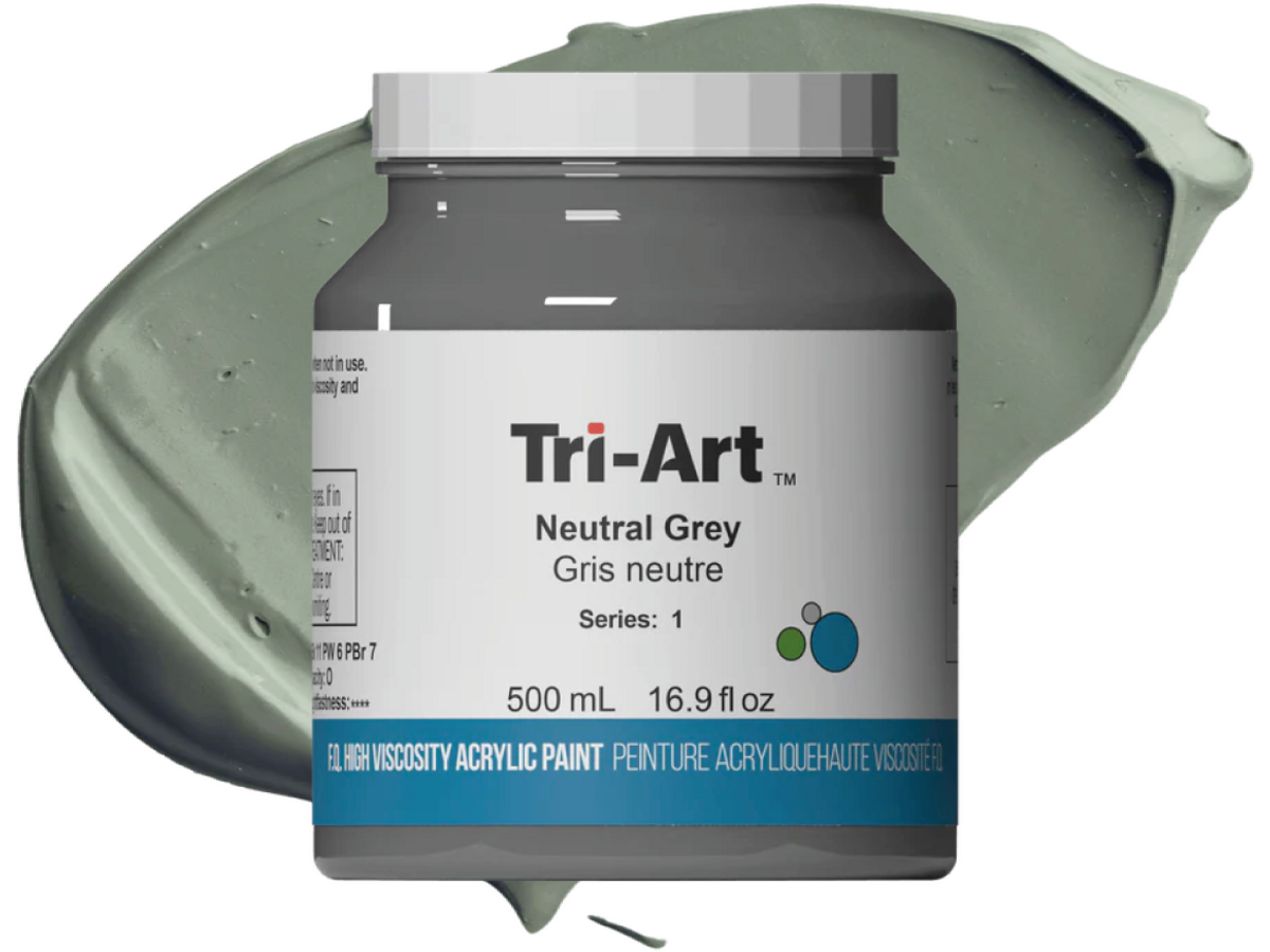 TRI-ART ACRYLFARBE 500ML S1 NEUTRALGRAU 1