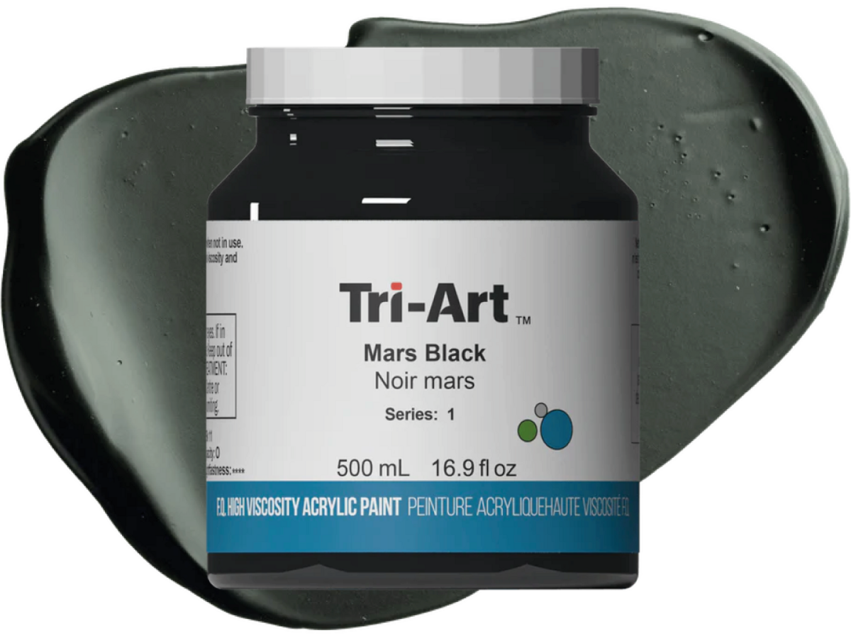 TRI-ART ACRYLFARBE 500ML S1 MARSSCHWARZ 1