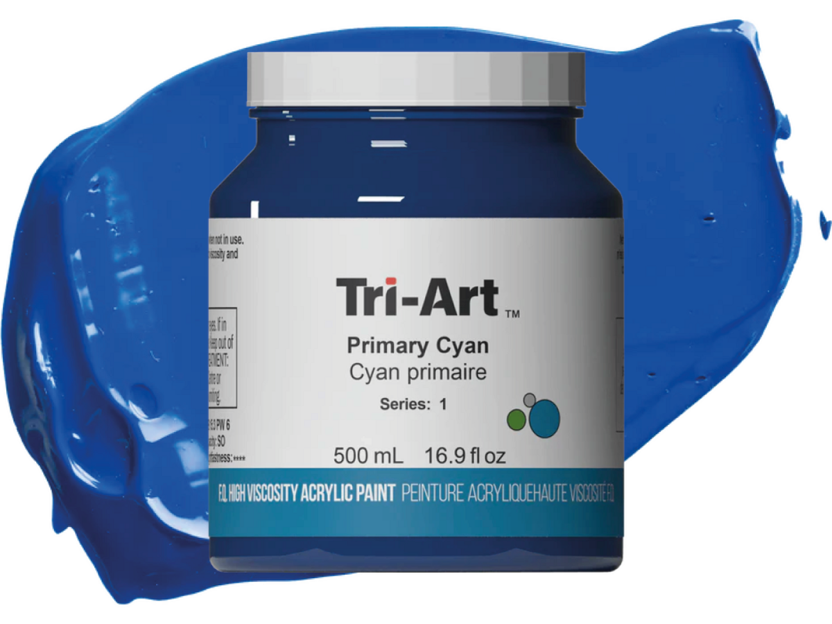 TRI-ART ACRYLFARBE 500ML S2  PRIMÄRCYAN 203 1