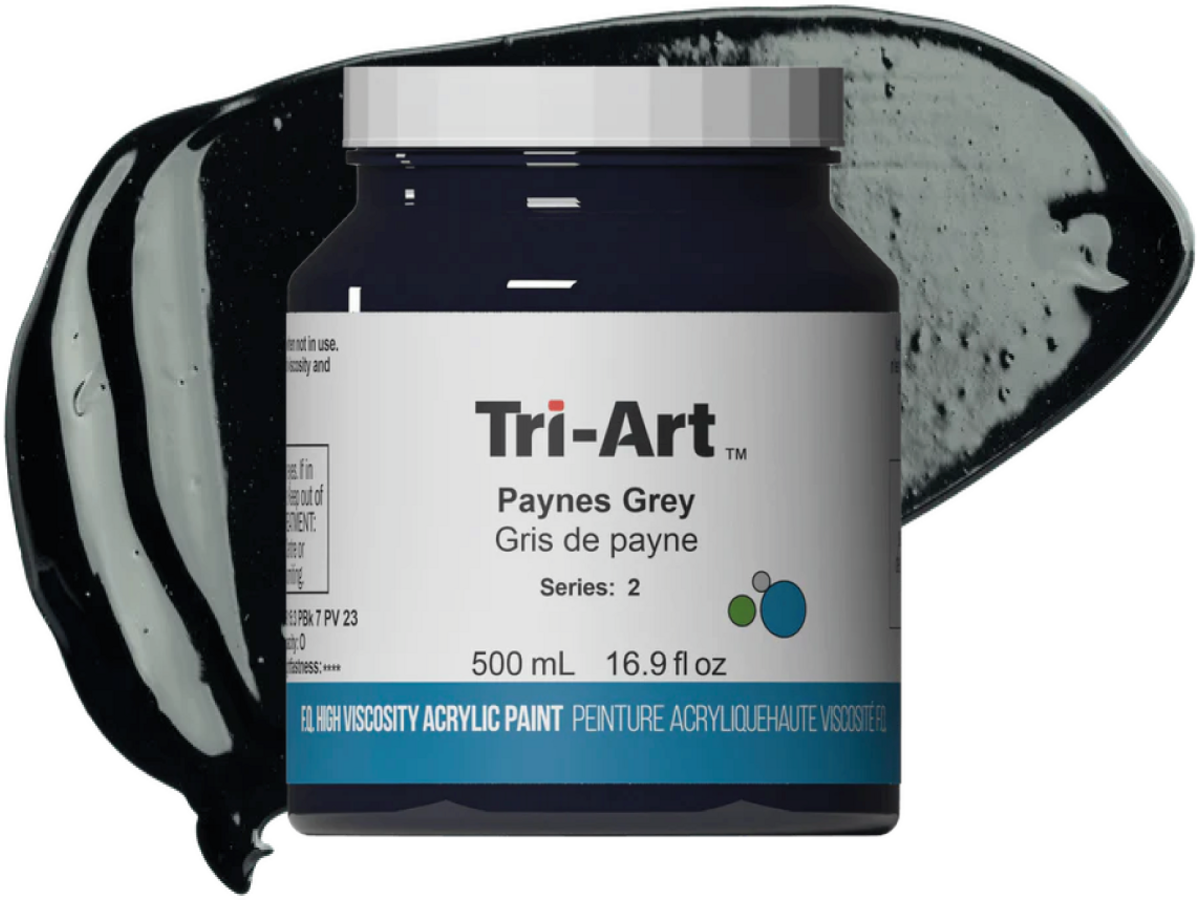 TRI-ART ACRYLFARBE 500ML S2 PAYNESGRAU 206 1