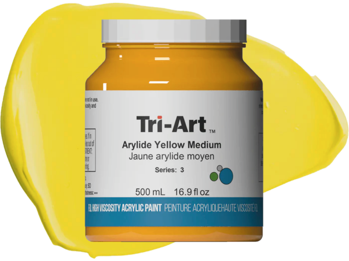TRI-ART ACRYLFARBE 500ML S3 HANSAGELB MITTEL 302 1