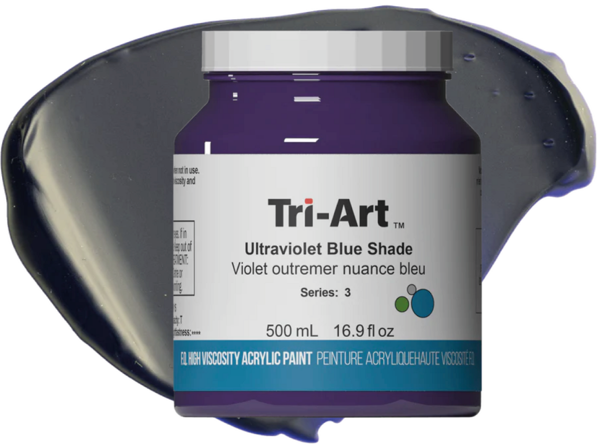 TRI-ART ACRYLFARBE 500ML S3 ULTRAMARINE VIOLET BLUE SHADE 311 1