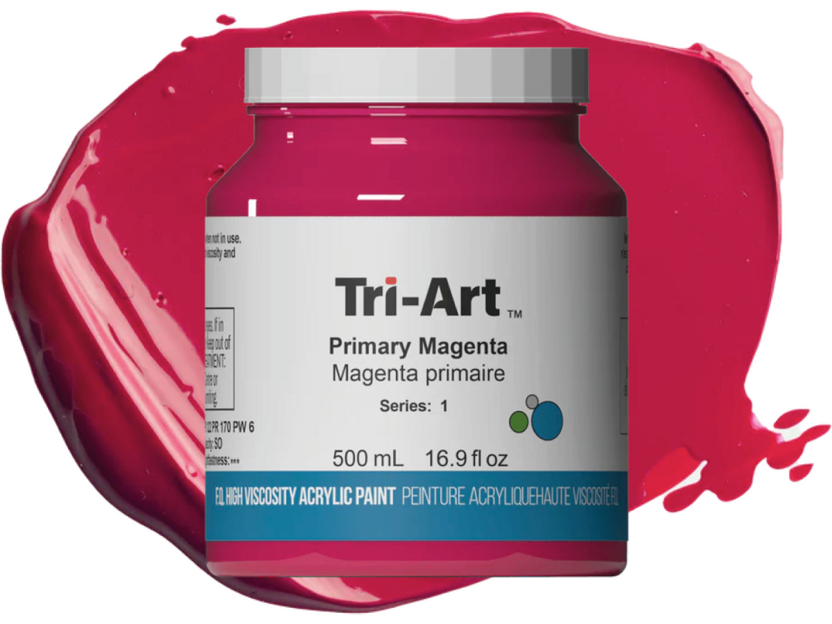 TRI-ART ACRYLFARBE 500ML S6  MAGENTA PRIMAIR 1