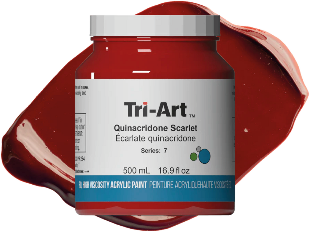 TRI-ART ACRYLFARBE 500ML S7 QUINACHRIDONE SCHARLACH 1