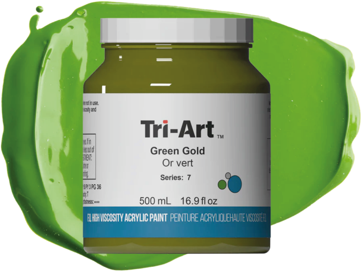TRI-ART ACRYLFARBE 500ML S7 GREEN GOLD 1