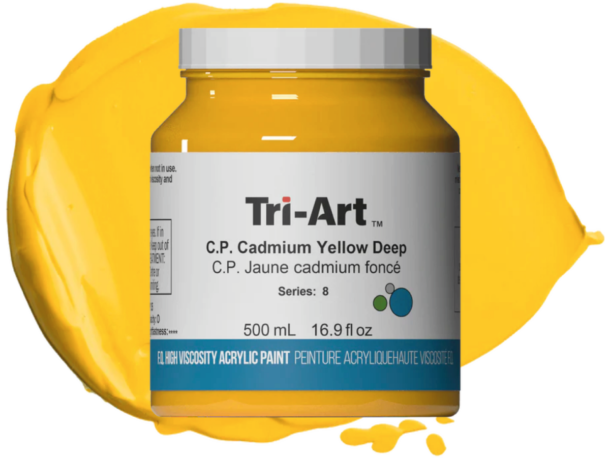 TRI-ART ACRYLFARBE 500ML S8 CADMIUM YELLOW DEEP 1