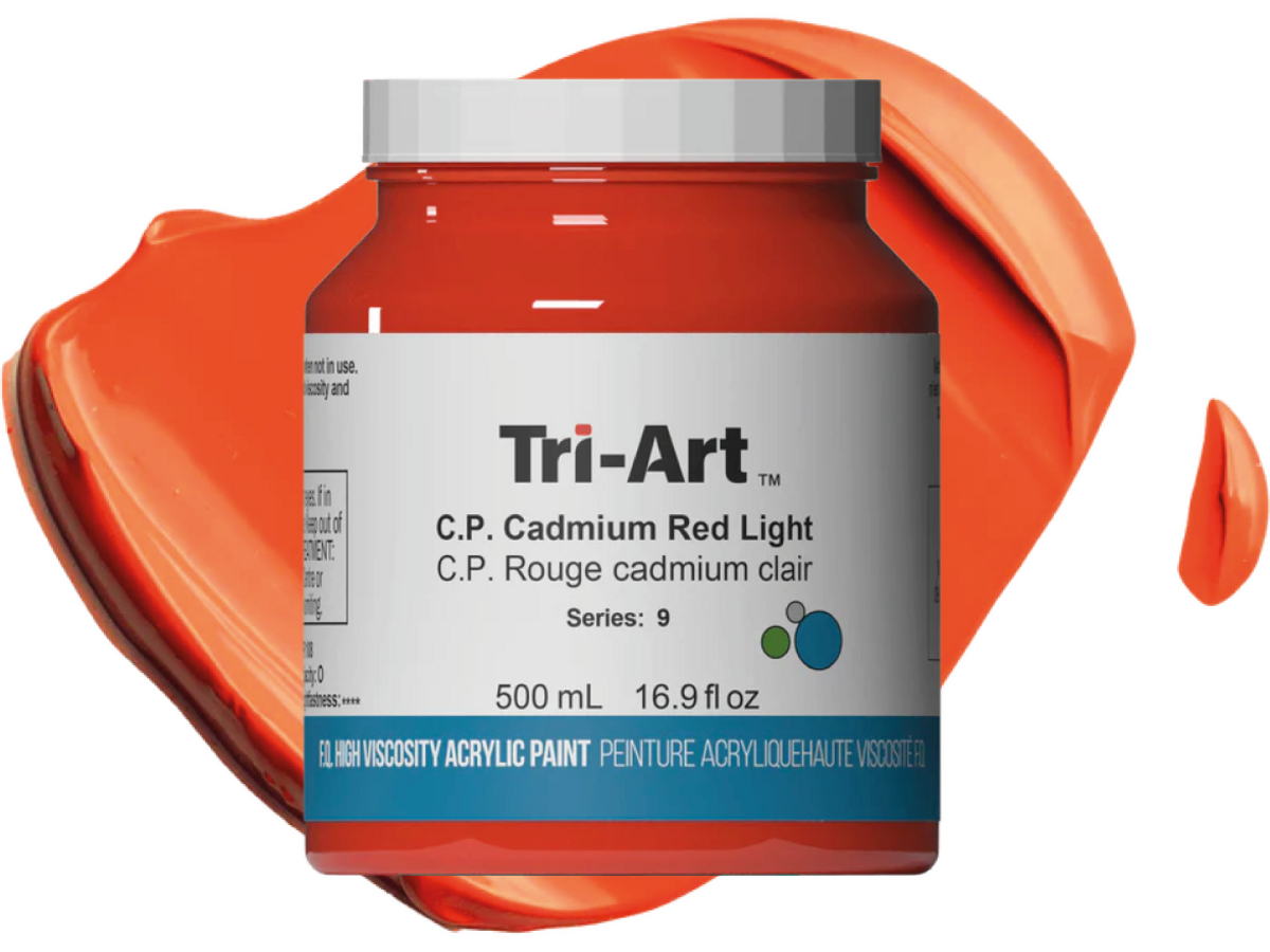 TRI-ART ACRYLFARBE 500ML S9 KADMIUMROT HELL 1