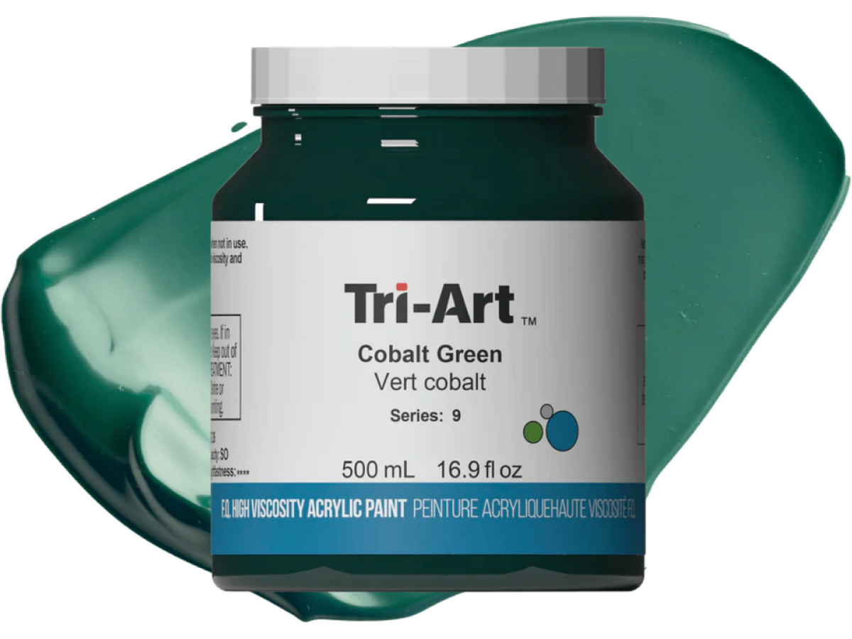TRI-ART ACRYLFARBE 500ML S9 KOBALT GRÜN 1