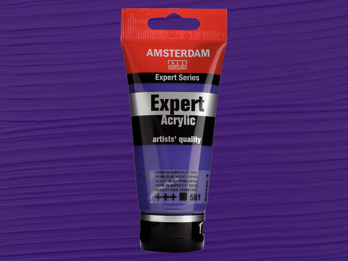 AMSTERDAM EXPERT 75ML 581 SERIE 3 PERMANENT BLAUVIOLETT DECKEND 1