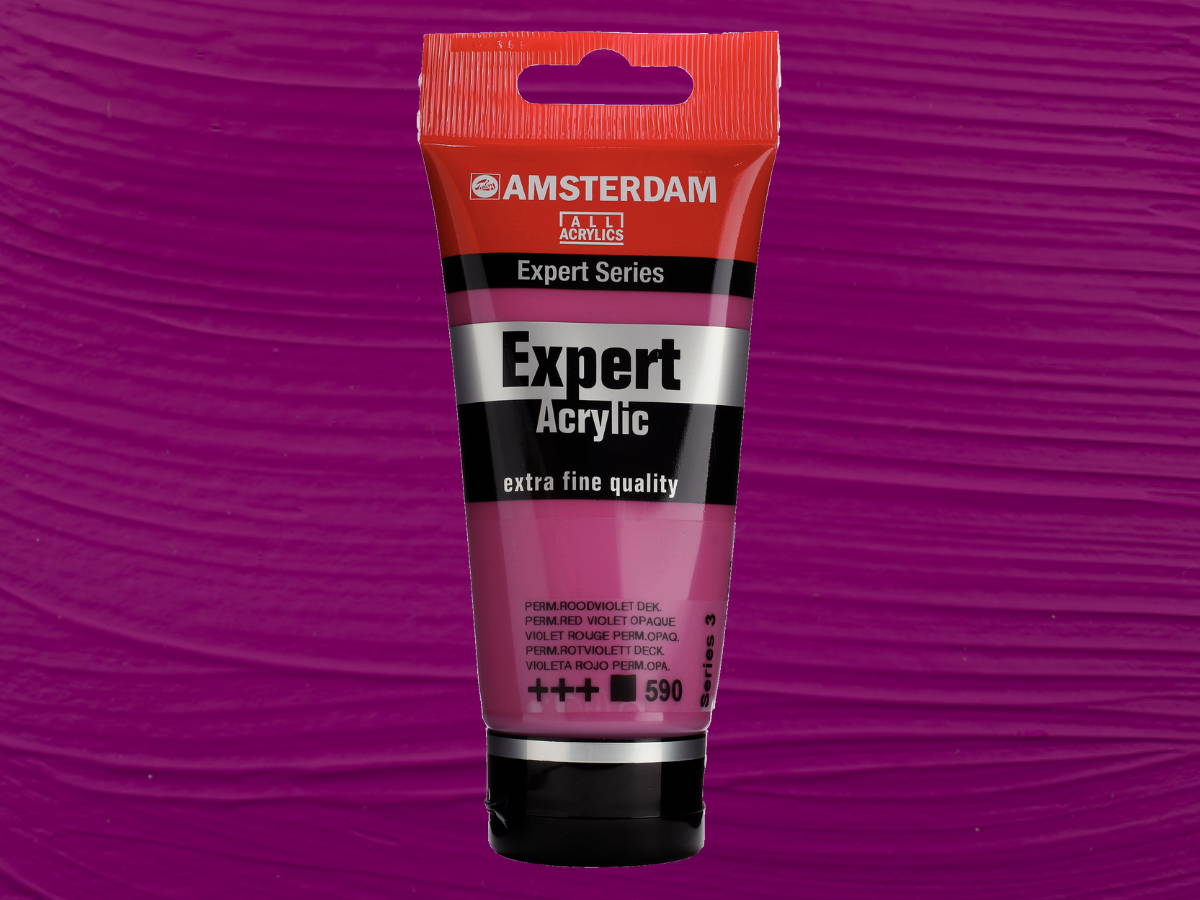 AMSTERDAM EXPERT 75ML 590 SERIE 3 PERMANENT ROTVIOLETT DECKEND 1