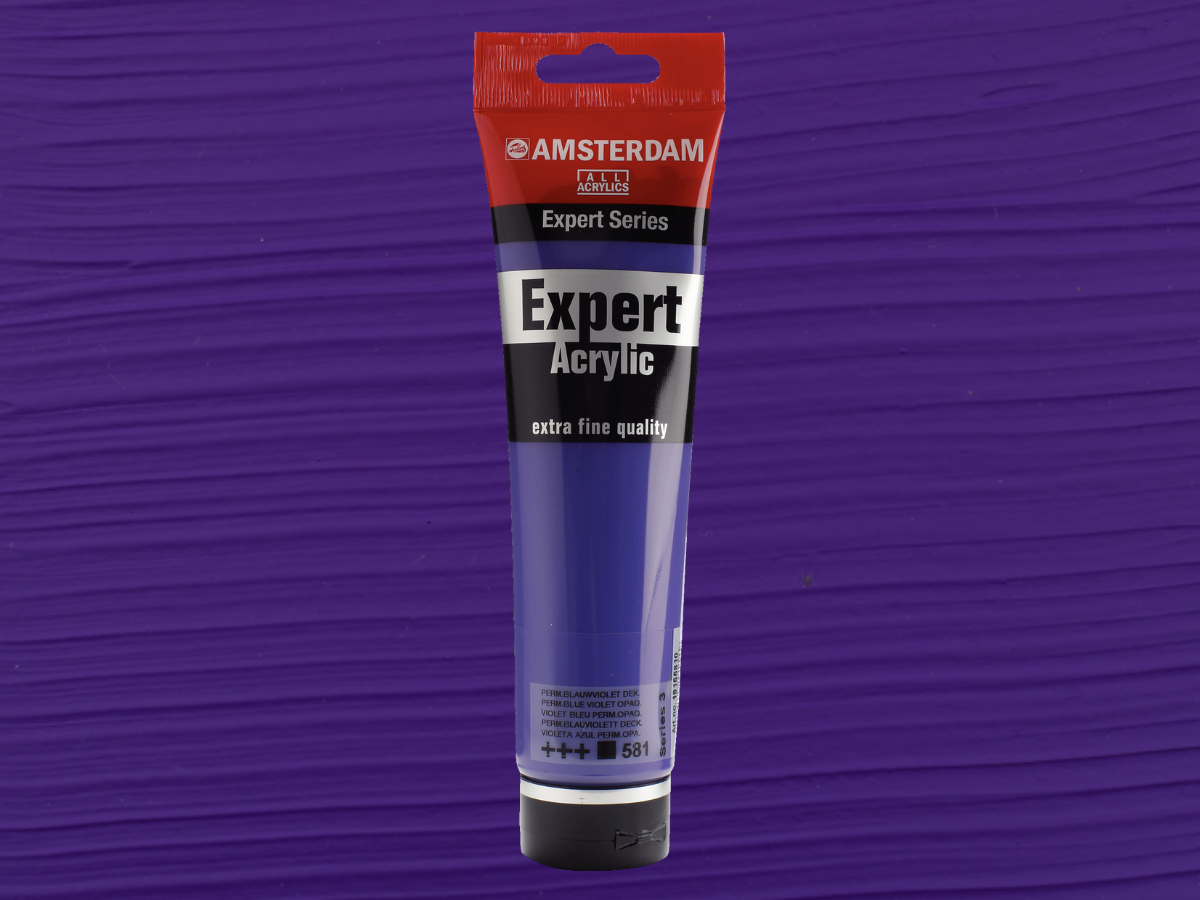 AMSTERDAM EXPERT 150ML 581 SERIE 3 PERMANENT BLAUVIOLETT DECKEND 1