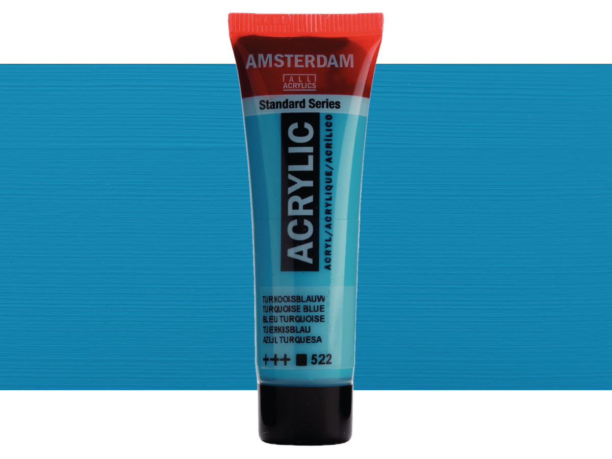 TALENS AMSTERDAM STANDARD 20ML 522 TÜRKISBLAU 1