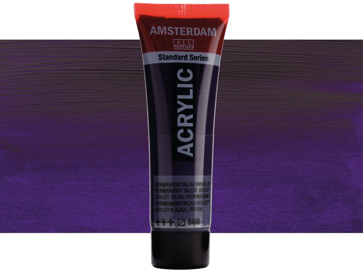 TALENS AMSTERDAM STANDARD 20ML 568 PERMANENT BLAUVIOLETT 1
