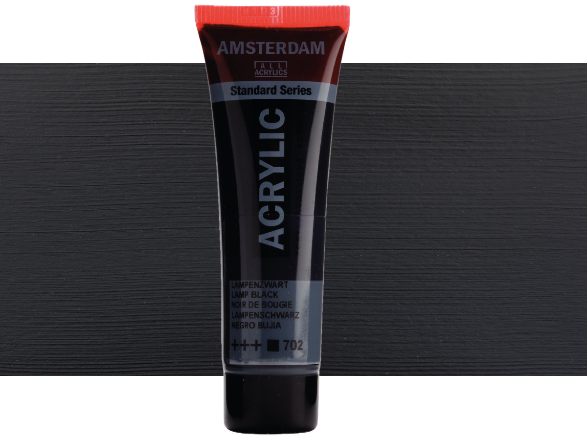 TALENS AMSTERDAM STANDARD 20ML 702 LAMPENSCHWARZ 1