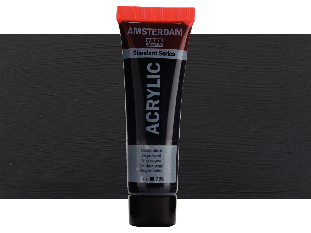TALENS AMSTERDAM STANDARD 20ML 735 OXIDSCHWARZ 1