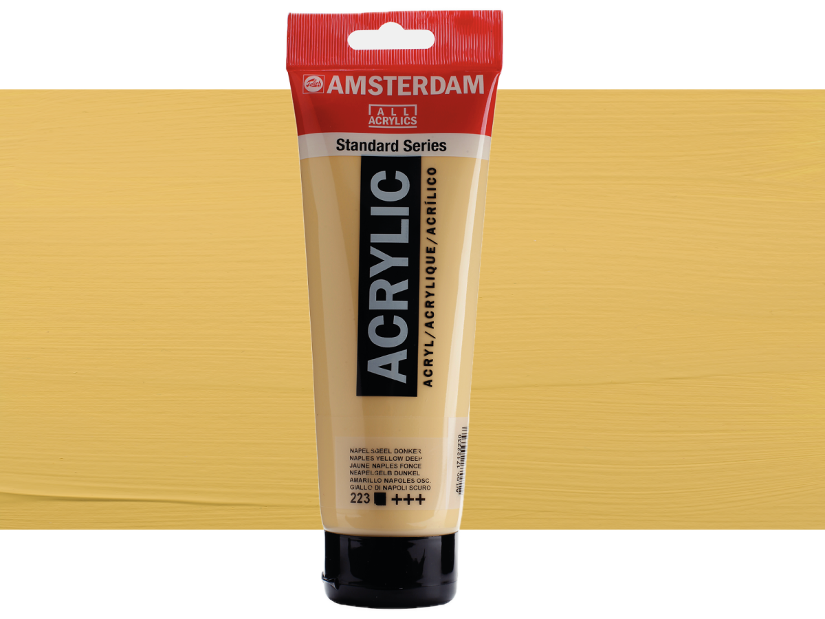 TALENS AMSTERDAM STANDARD ACRYL 250ML 223 NEAPELGELB DUNKEL 1