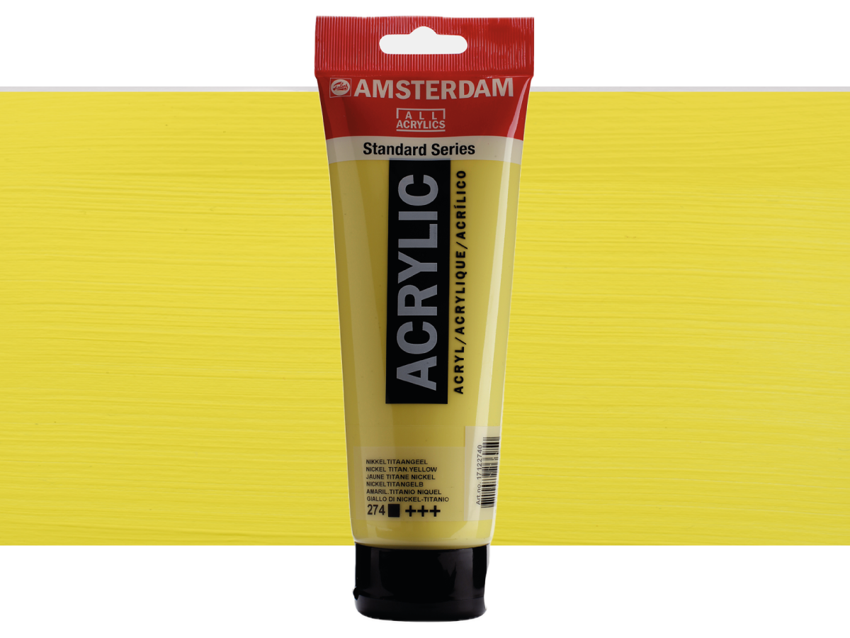 TALENS AMSTERDAM STANDARD ACRYL 250ML NICKELTITAN GELB 1