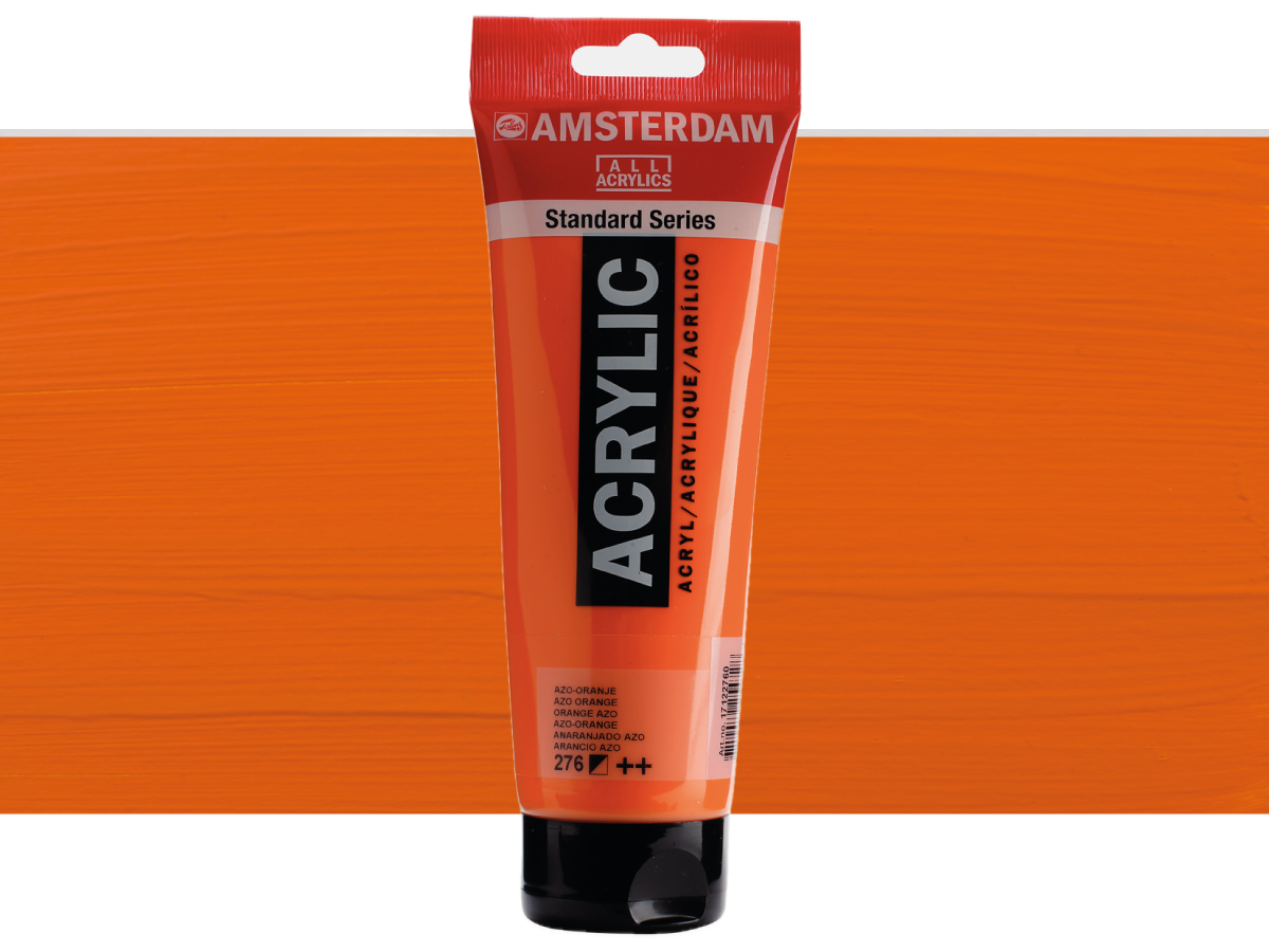 TALENS AMSTERDAM STANDARD ACRYL 250ML 276 AZO-ORANGE 1