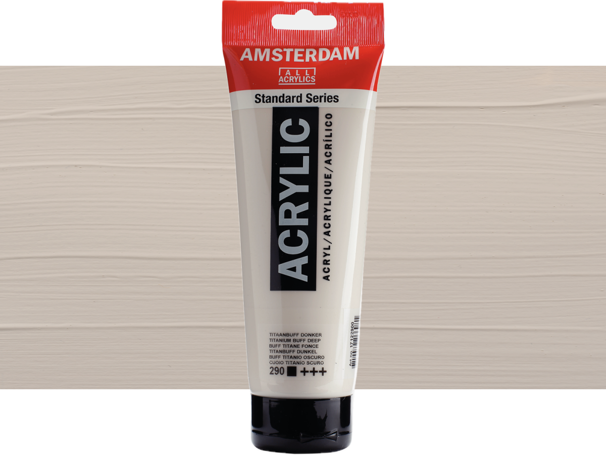 TALENS AMSTERDAM STANDARD ACRYL 250ML 290 TITANBUFF DUNKEL 1