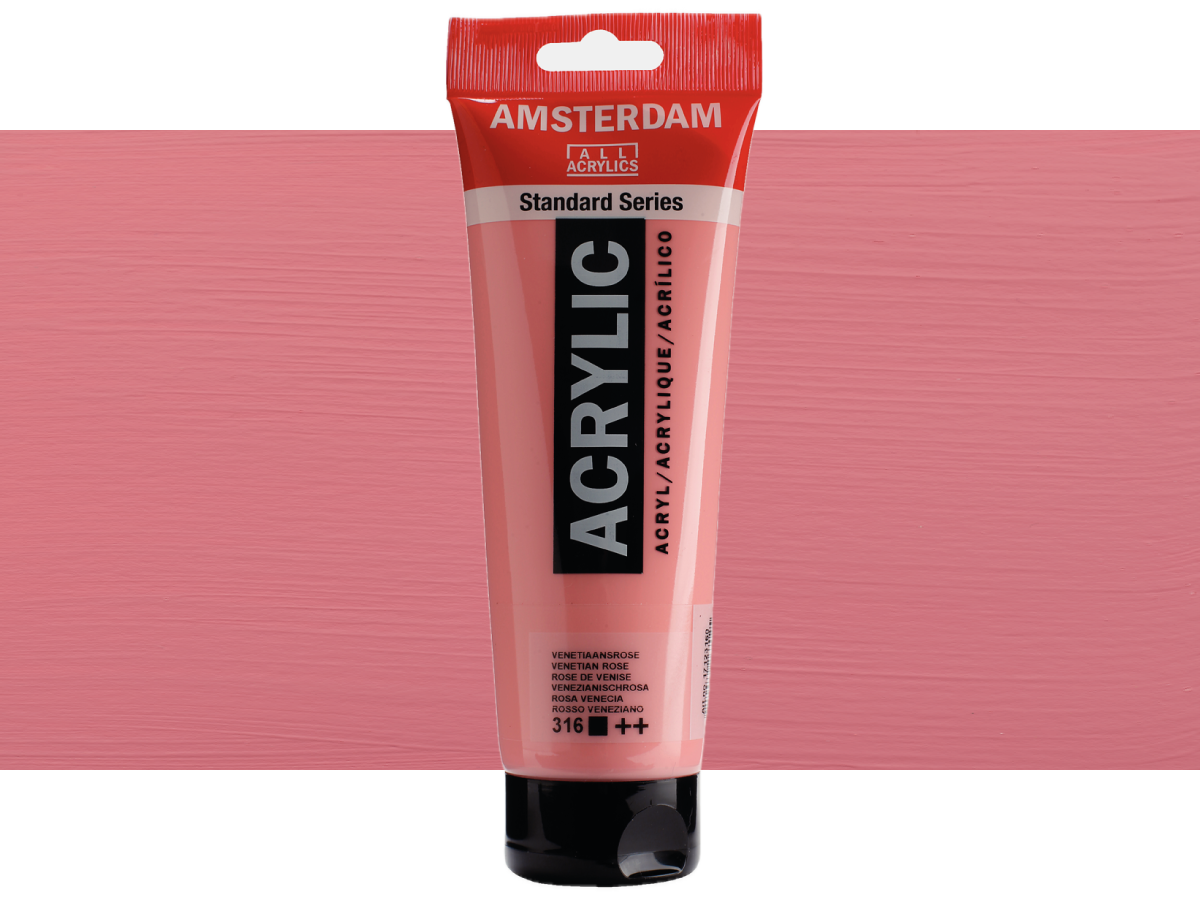 TALENS AMSTERDAM STANDARD ACRYL 250ML 316 VENEZIANROSA 1