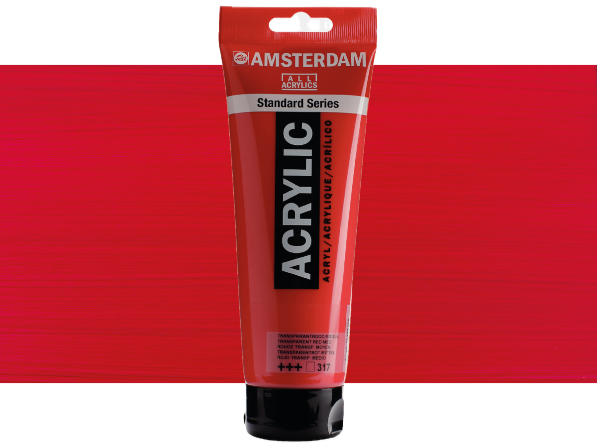 TALENS AMSTERDAM STANDARD ACRYL 250ML 317 TRANSPARENTMITTEL 1