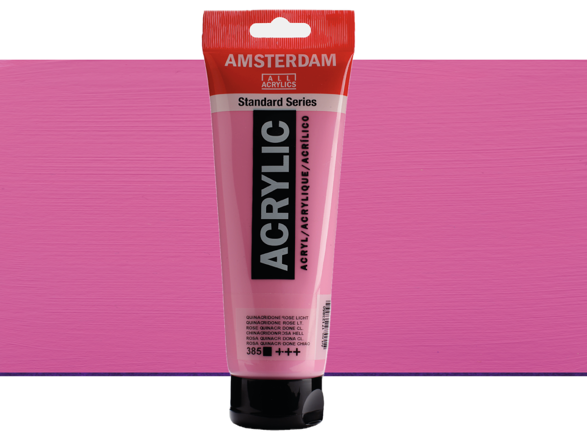 TALENS AMSTERDAM STANDARD ACRYL 250ML 385 CHINACR.ROSA HELL 1