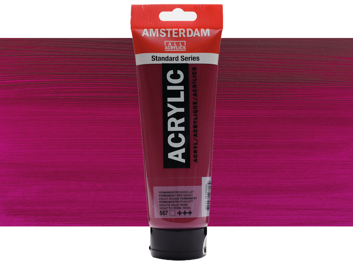 TALENS AMSTERDAM STANDARD ACRYL 250ML 567 PERMAN.ROTVIOLETT 1