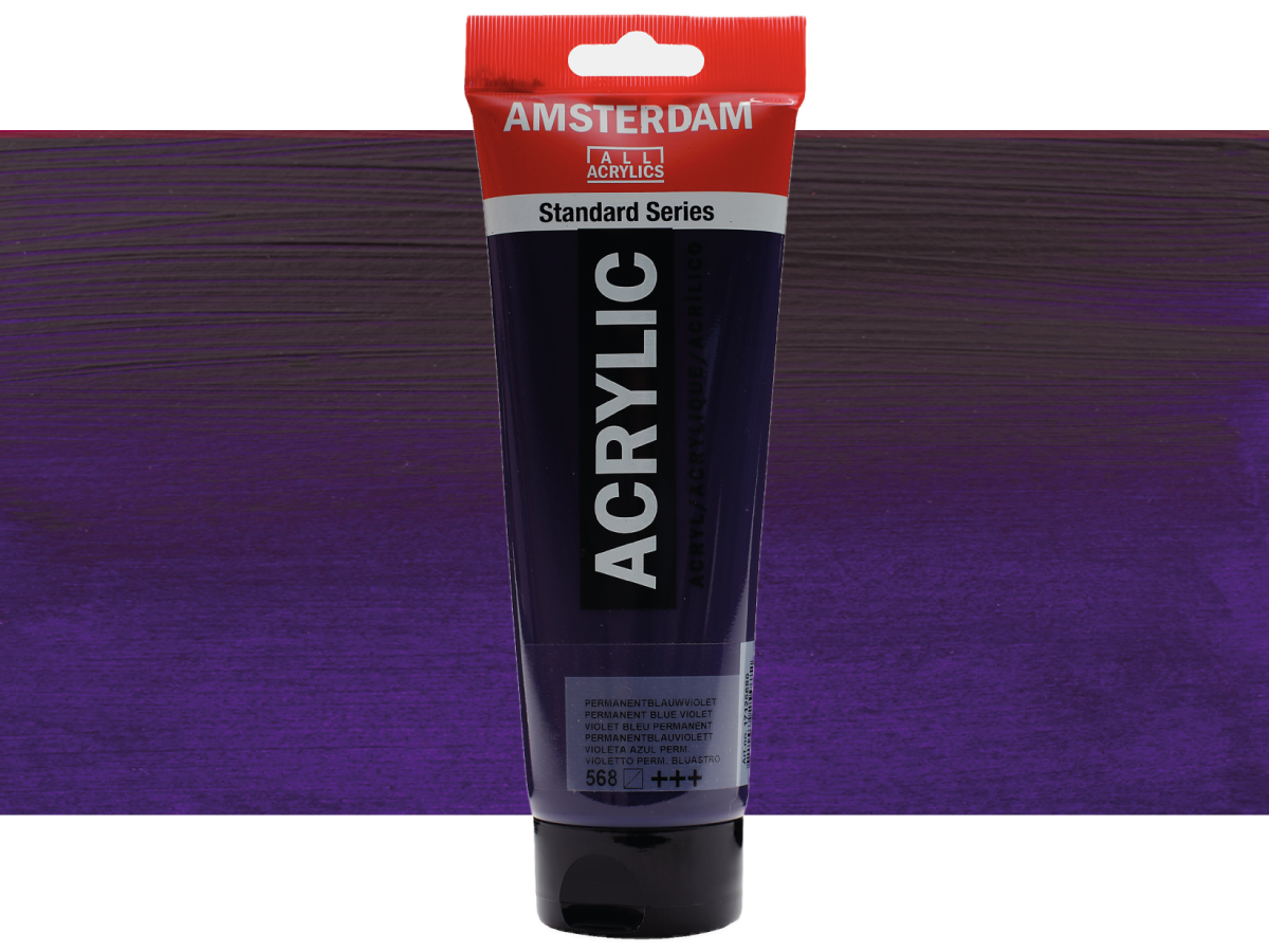 TALENS AMSTERDAM STANDARD ACRYL 250ML 568 PERM. BLAUVIOLETT 1
