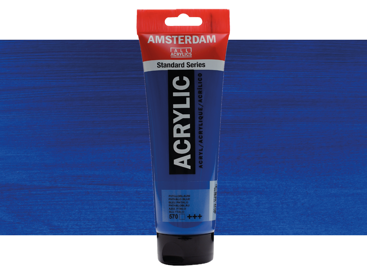 TALENS AMSTERDAM STANDARD ACRYL 250ML 570 PHTHALOBLAU 1